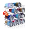 Large Compartment Water Bottle Organizer,4 Tier Stackable Water Bottle Rack