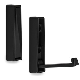 Aufbau Klapphaken BARI 80 x 20 x 15 mm schwarz Kleiderhaken klappbar Garderobenhaken Aufbauklapphaken von SO-TECH®