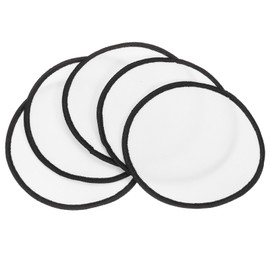 PATIKIL Sublimation Blank Patches Fabric Round Iron-on Repair Blank Patches for Hat Caps Clothes Shoes Bags Backpacks DIY Crafts, 10 Pcs, White, 3.1"