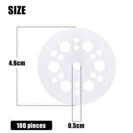 100Pcs Washers For Screws Plastic Washers Transparent Washers Insulating Fixings Load Distributing Washers Screws And Back Plate Heat Shield For Fixing And Fastening Rigid Foam Heat Shield Panels