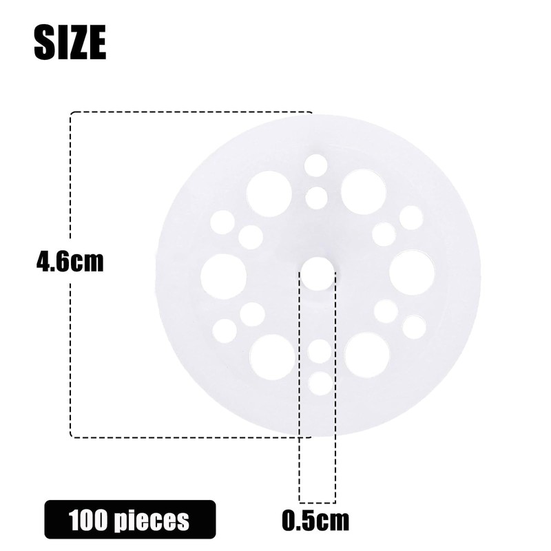 100Pcs Washers For Screws Plastic Washers Transparent Washers Insulating Fixings