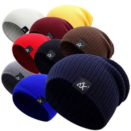 Unisex Summer Daily Long Beanie - Brimless Indoor/Outdoor Hat Beanie Cap Wine
