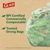 Glad Kitchen Compost Bags, 2.6 Gallon Small Flat Top Bags,