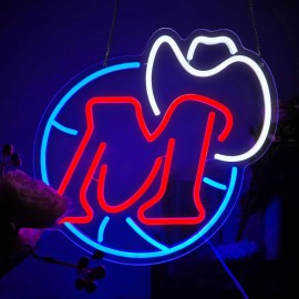 Outdoor Options Co Dallas Mavericks LED Light Sign Eco friendly in stock