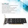 PCIE X16 to M.2 M KEY Expansion Card NVMEx4 SSD