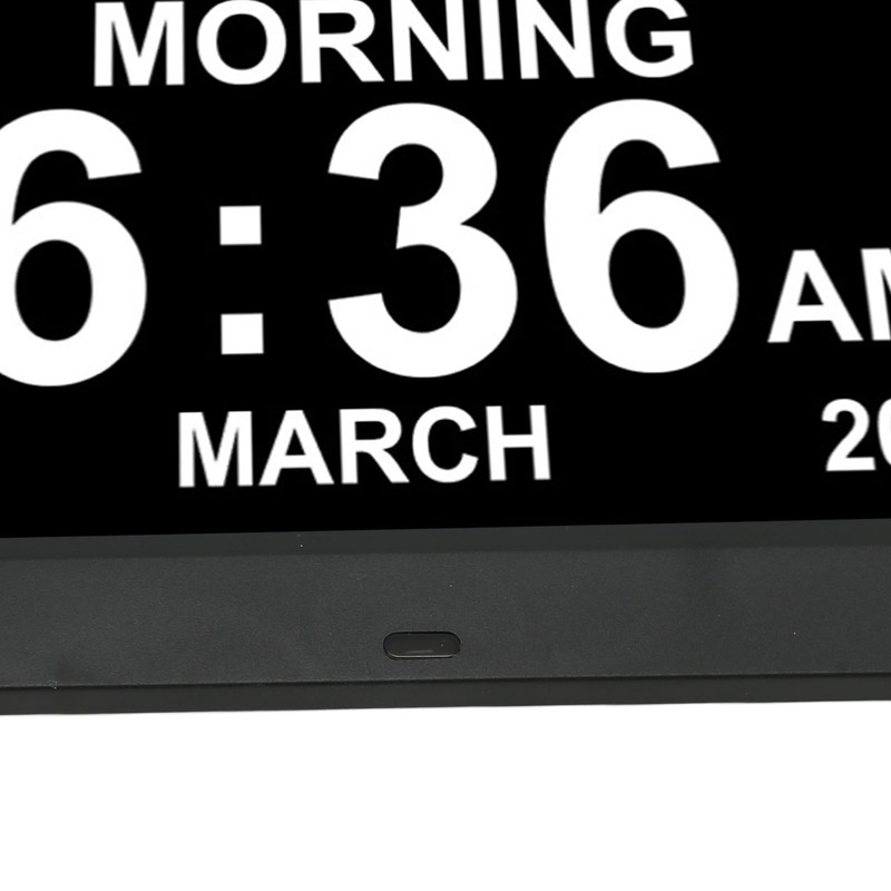8.7inch Digital Day Calendar Clock Auto Dimming Large Display Medication