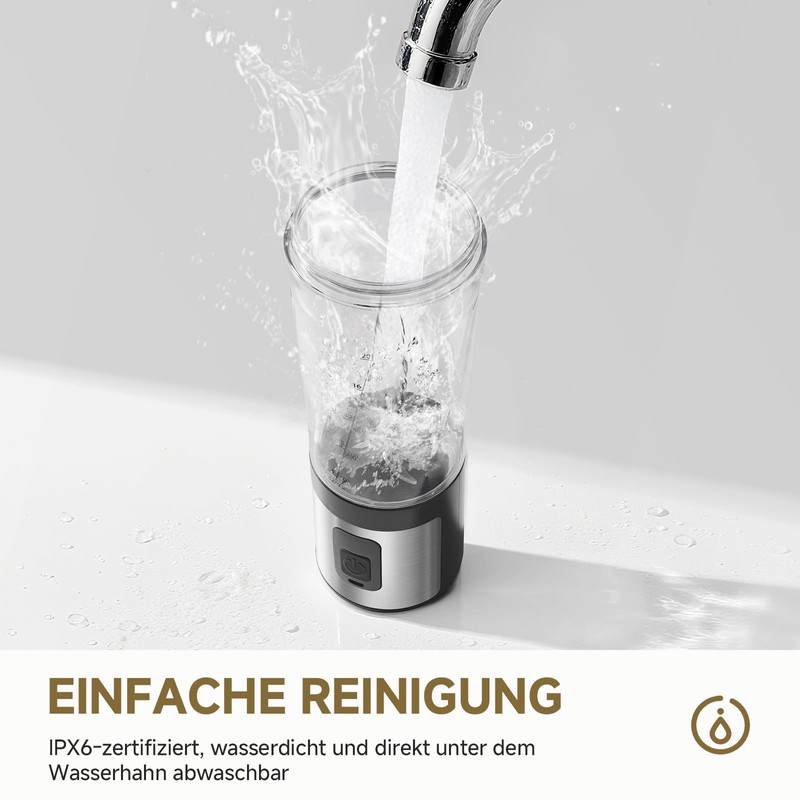 AMZCHEF Portable Mixer for Milkshake Minimixer