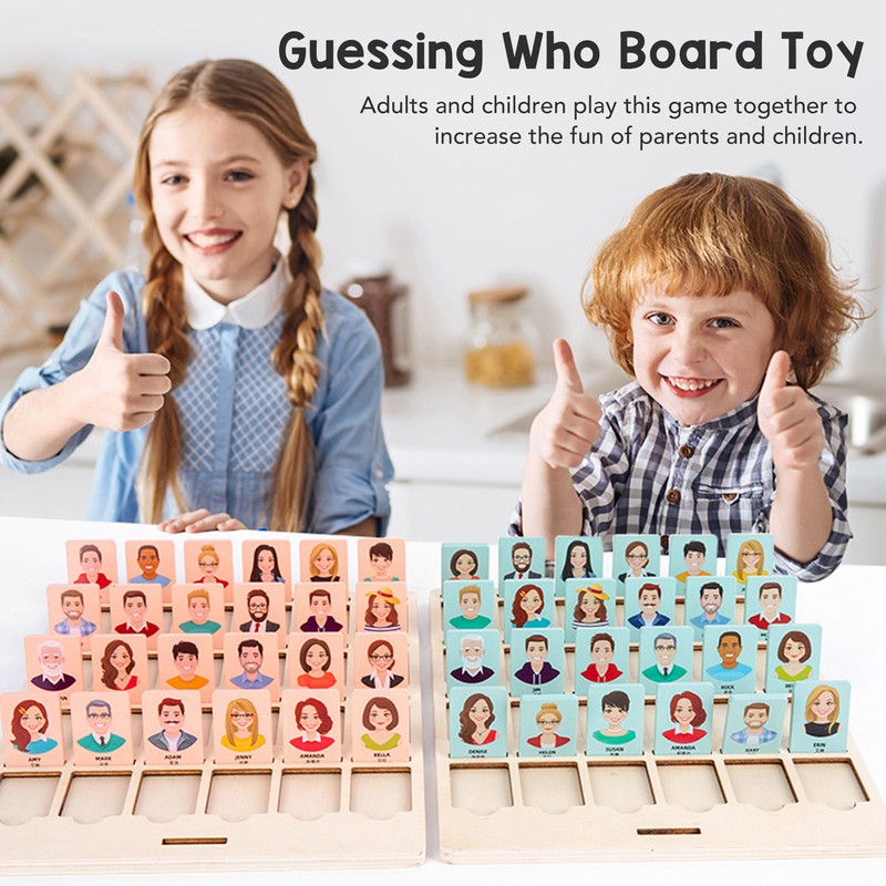 Guessing Game Toy Wooden Parent Child Interactive Logical Thinking Training