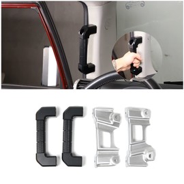 Fgtagtal Car A-Pillar Grab Handle Replacement Compatible with Toyota FJ Cruiser 2007-2021, Side A-Pillar Grab Handle, Driver and Passenger Aluminum Interior Grab Kit, 2PCS(Black)