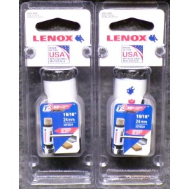 Lenox Lot of 2 Lenox 15/16" Speed Slot Bi-Metal Hole Saw T3 2079632