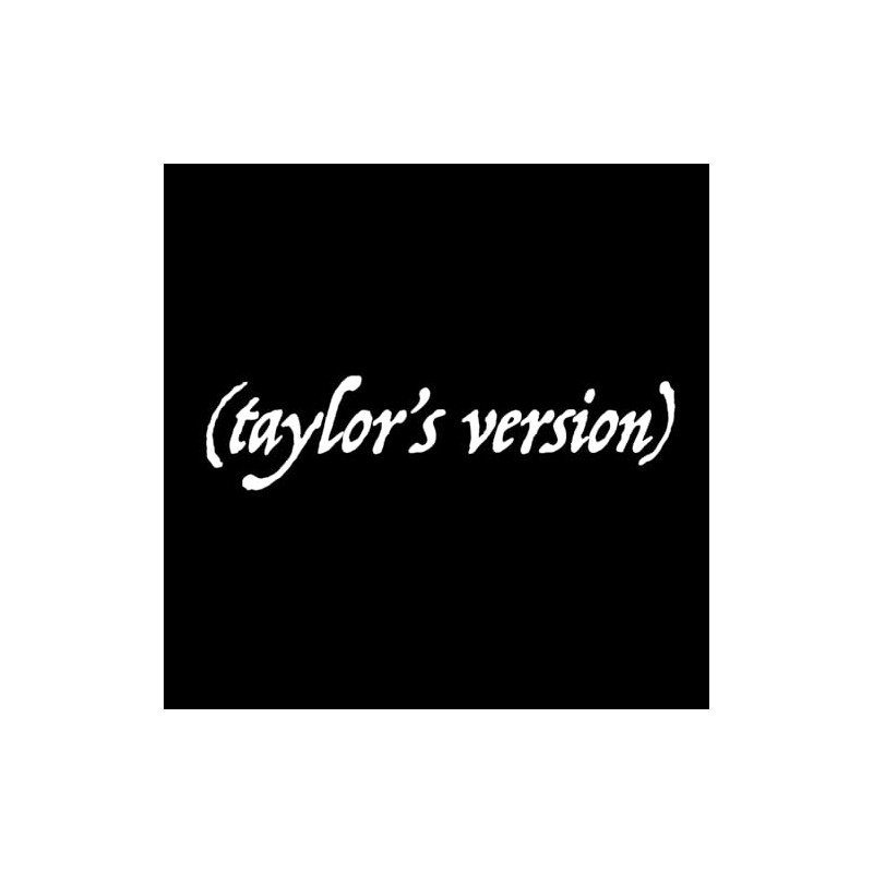 Taylor's Version Folklore Sticker Decal Notebook Car Laptop 5.5"x1.5" (White)