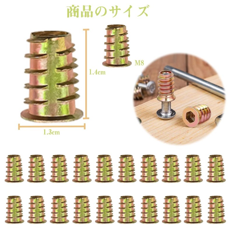 Insert Nuts Zinc Alloy Hex Nuts Hex Drive Head Nuts