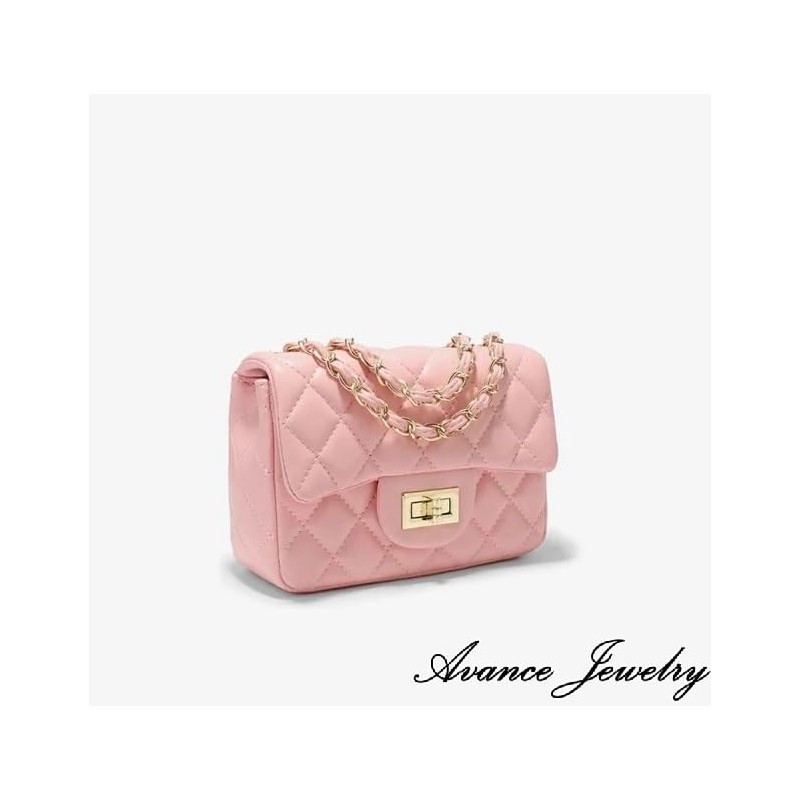 AVANCE Chain Bag, Cross-body, Shoulder Hanging, Black, Beige, Pink, White,