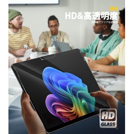 Newzerol Surface Pro 12-inch Tempered Glass Film for Surface Pro 12-inch (0.26 mm), Impact Resistance 9H Hardness, HD High Transmittance, Shatterproof, Bubble Resistant, Anti-Fingerprint, Image