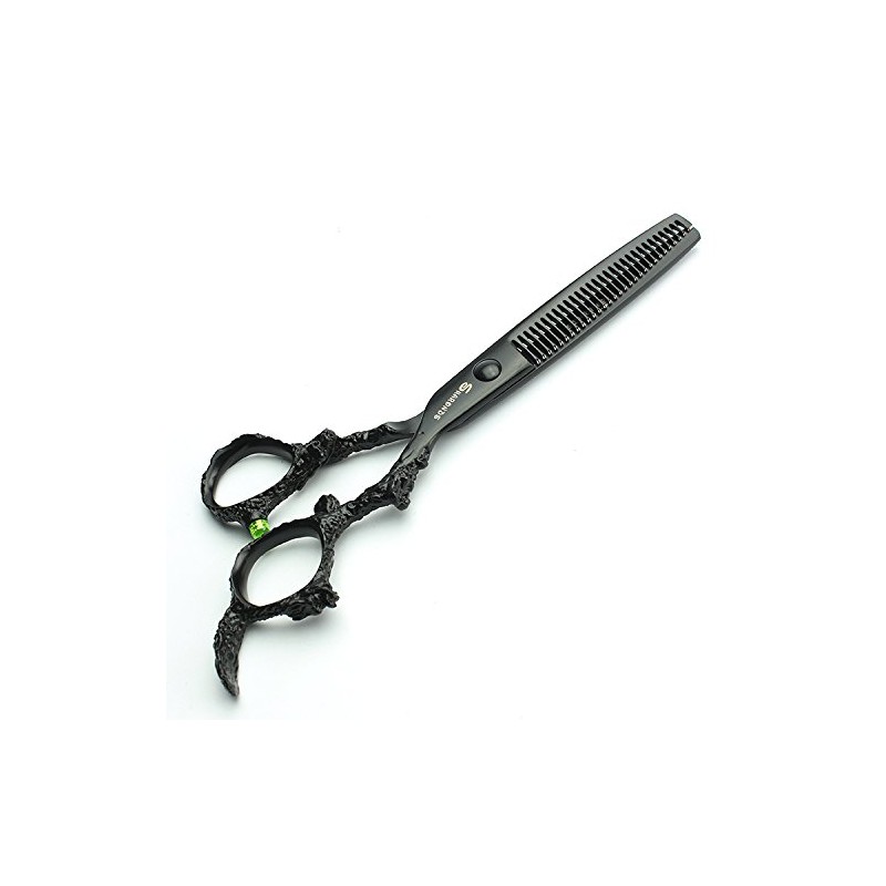 6 Inch Black Sharp Professional Hairdressing Scissors 440 °C High Hardness Salon