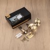 NCSEN 6 Pack Gold Door Knobs,Interior Door Knob with Lock,Coastal