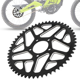 IUVWISN Dirt Bike Sprocket 54 Teeth Rear Chain Sprockets 420 / 54T for Surron Sur Ron Light Bee X S LBX Electric EBike Black