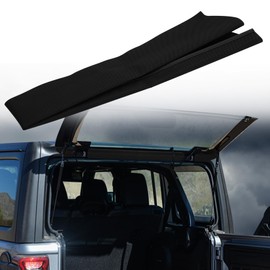 Rear Window Trench Hood((Upgrade 3M Tape) for Jeep Wrangler JL 2018-2024, JK 2011-2017 Rear Window Deflector Rain Gutte for Jeep Wrangler Accessories Hard-Top Vehicles