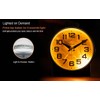 4.3" No Ticking Analog Alarm Clock,Silent Readable for Seniors,Easy to