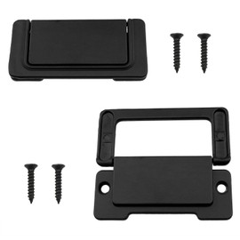 zutisay Invisible Flip Drawer Handle Dull Polish Concealed Installation Recessed Furniture Grip for Cabinet TV Cabinet Bathroom Cabinet, etc. (Hole Distance 64mm with mounting Screws) 2 Set