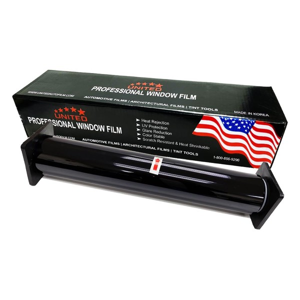 UNITED Window Tint 40"In x 100'Ft 15% Nano Carbon Film