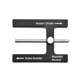 Norkmdi Car Brake Booster Push Rod Adjustment Tool, Vehicle Brake Pedal Distance Booster with Adjustable Pins, Magnet Master Cylinder Auto Braking Push Rod Length Gauge Tool, Universal Fit