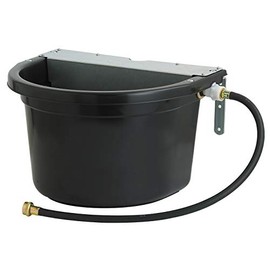 Little Giant® Automatic Animal Waterer | Float Controlled Automatic Waterer for Livestock | Heavy Duty and Durable | Made in USA | 4 Gallon | Black