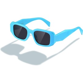 Kimorn - anteojos de sol rectangulares para mujeres y hombres, anteojos de sol retro de moda de los años 90, marco cuadrado clásico K1307