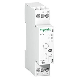 Schneider Electric a9 °C15032 telerruptor ITL +, 1P + N, 1 NO, TL + 1 NA 16 A, Coil 230 V AC 50 Hz