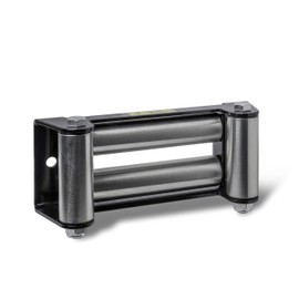 Hi-Gear 4 Way Winch Roller Fairlead - 10” Universal Mount -Cable Guide Heavy Duty Nut Disassembly 10in SUV Truck F150 8000 1000 12000lbs 14000 16000