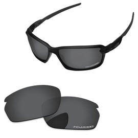 PapaViva Replacement Lenses for Oakley Carbon Shift OO9302 52mm Sunglass Solid Black Polarized