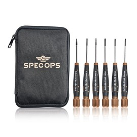 Spec Ops Tools 6-Piece Precision Screwdriver Set with Case, Phillips & Slotted, Magnetic Tip, 3% Donated to Veterans