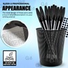 G4GADGET Premium Pack of 10 Black Biro Ballpoint Pens -