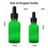 Easeen 48 Pack 1oz Glass Dropper Bottles, Green Eye Dropper