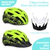 Adult Youth Bike Helmet, Adjustable Women Men Kids Boys Girls