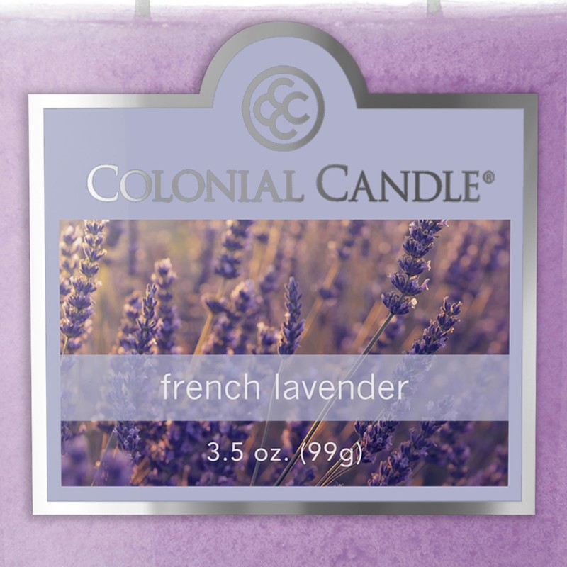 Colonial Candle French Lavender Scented Jar Candle, 2 Wick, 3.5
