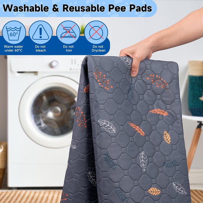 Sunheir Washable Pee Pads for Dogs , Thick Heavy Absorbency