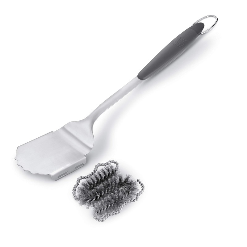 Weber Style Stainless Steel Grill Brush With Replaceable Head