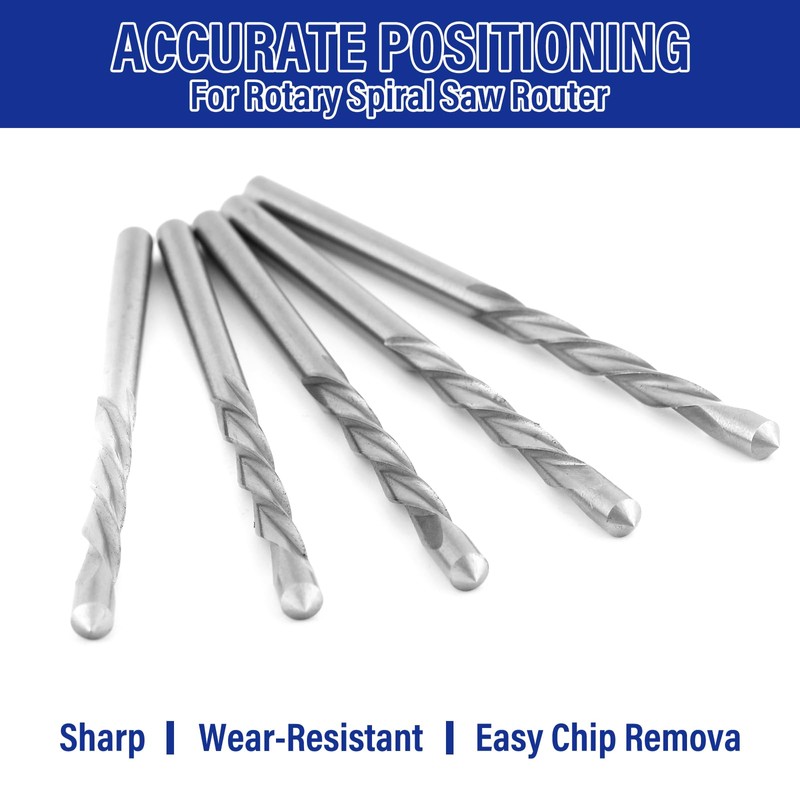 Tondiamo 100 Pcs Drywall Router Bits Drywall Drill Bits Guide