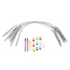 Circular Knitting Needles Set,9 Pack Stainless Steel Knitting Needles Kit