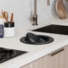 STOBAZA Drop in Trash Chute Round Stainless Steel Countertop Waste
