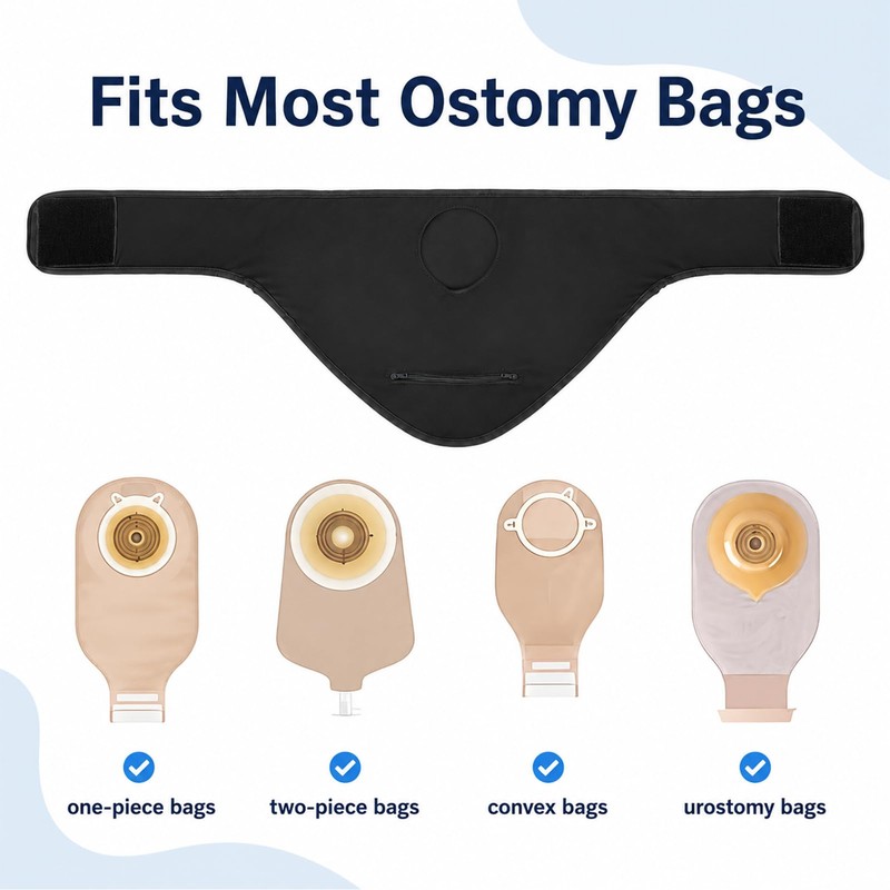 Stoma belt, one size, for men and women, outdoor activities,