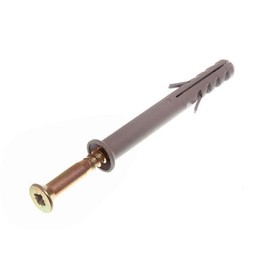 Frame Fixing Screw With Nylon Wall Plug Window Anchor M10 X 80Mm Pack Of 4