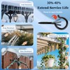KULOLO 6 Pack Black Screw Hooks with Safety Buckle -