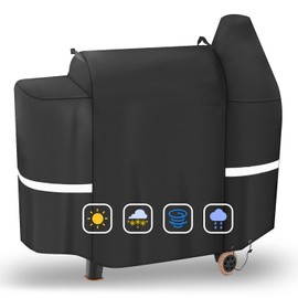 Grill Cover for Pit Boss Pro Series 850, 820 Wood Pellet Grill, 600D Heavy Duty Smoker Cover for 820D/ 820FB/ 820D3/ 820SC/ 820XL/ Z Grill 700 Series, All Weather Protection Waterproof BBQ Grill Cover