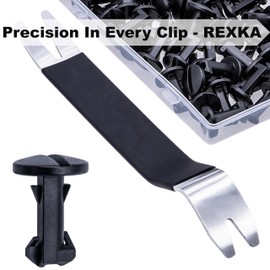 Rexka 41pcs Bumper Cover Retainer Tow Bracket Cover Body Liner Twist to Lock Retainer Clip for Land Rover LR012844 Discovery LR4 Range Rover Range Rover Sport Range Rover Velar -Auto Clips Remover