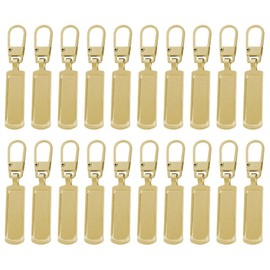 20 Pcs Metal Zipper Pull Zipper Pull Replacement Removable Metal Zipper Pull Tabs Zip Repair Kit for Jacket Luggage Backpacks Suitcases Coat