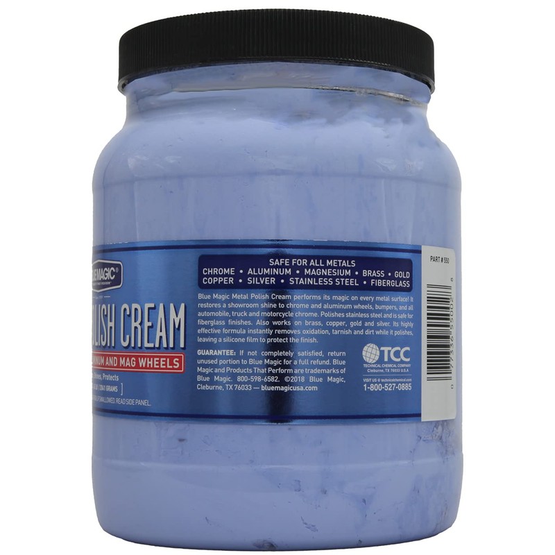 Blue Magic 550 Metal Polish Cream Non-Abrasive Tarnish and Oxidation