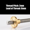 VBESTLIFE T8 8 mm Stainless Steel Threaded Rod, Shaft with