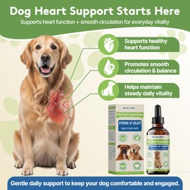 Young Heart for Dogs, DogHeart Support Drops with Hawthorn & Motherwort, Fast-Absorbing Liquid Supplement for Heart & Circulation Support, Daily Cardiovascular Wellness & Vitality, 2 fl oz / 60 mL